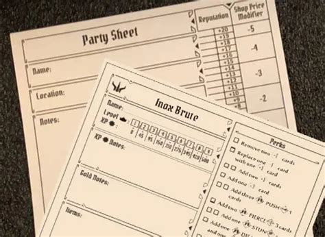 gloomhaven secretary|gloomhaven party sheet.